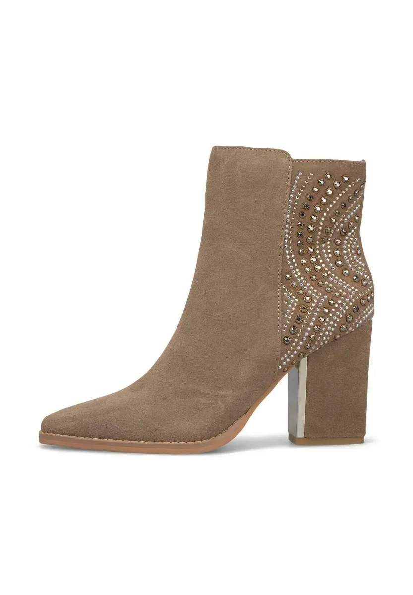 High Heel Stiefelette - light brown