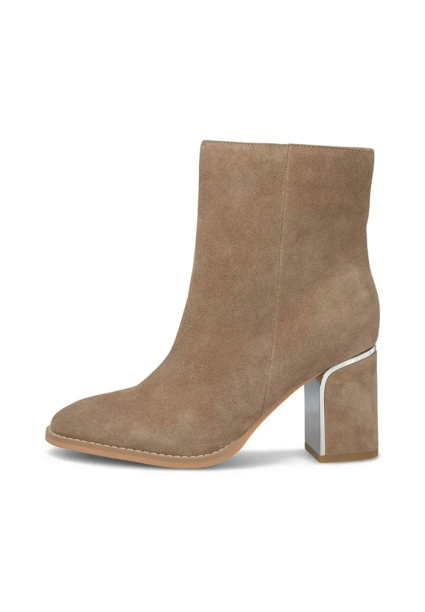 High Heel Stiefelette - light brown