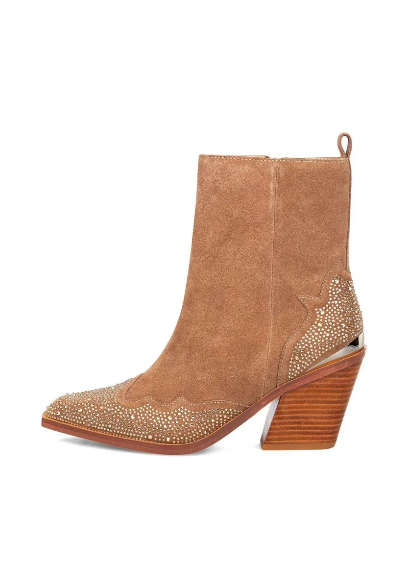 High Heel Stiefelette - light brown