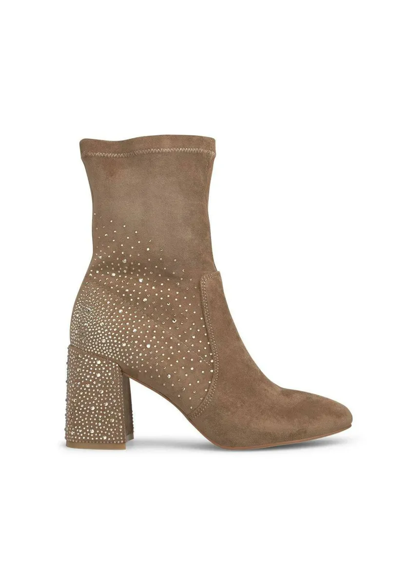 High Heel Stiefelette - marrón jaspeado