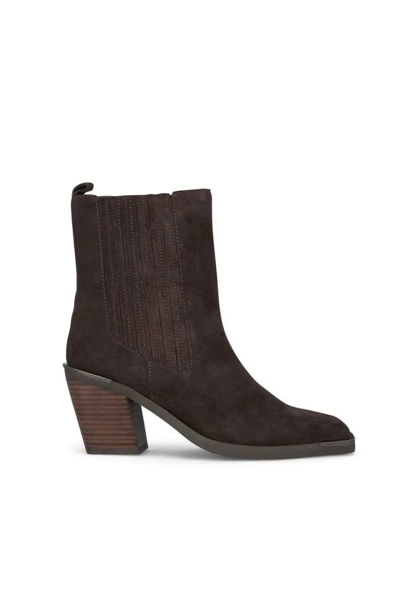 High Heel Stiefelette - marrón oscuro