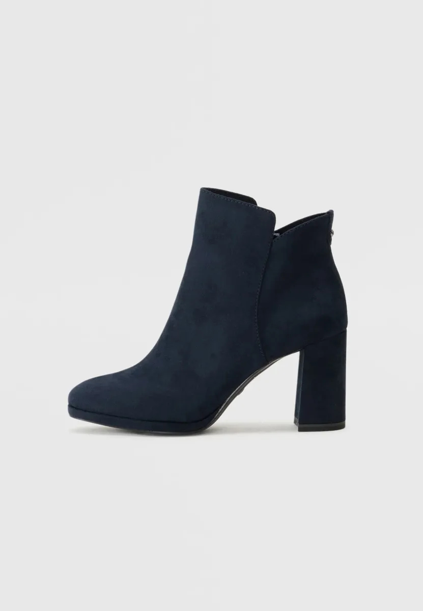 High Heel Stiefelette - navy