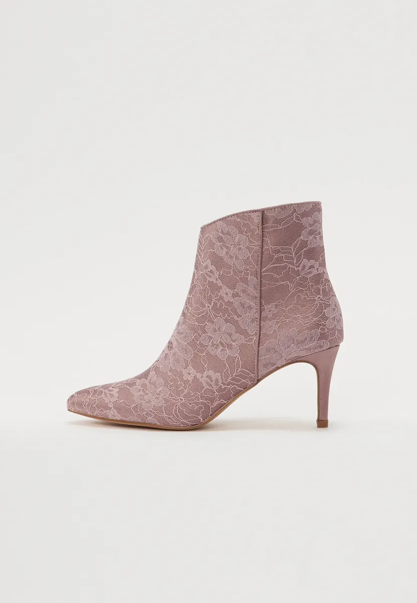 High Heel Stiefelette - pink