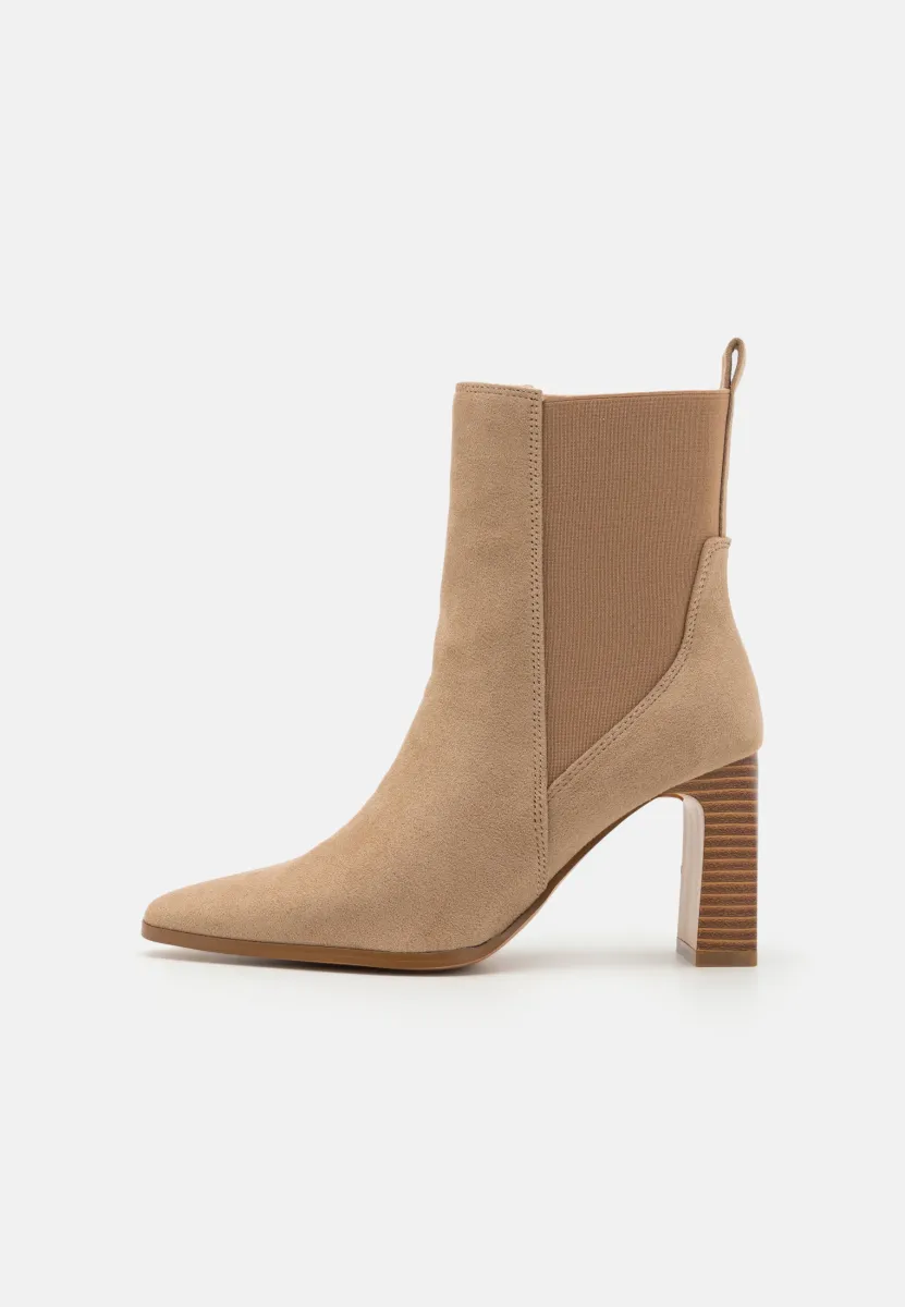High Heel Stiefelette - taupe