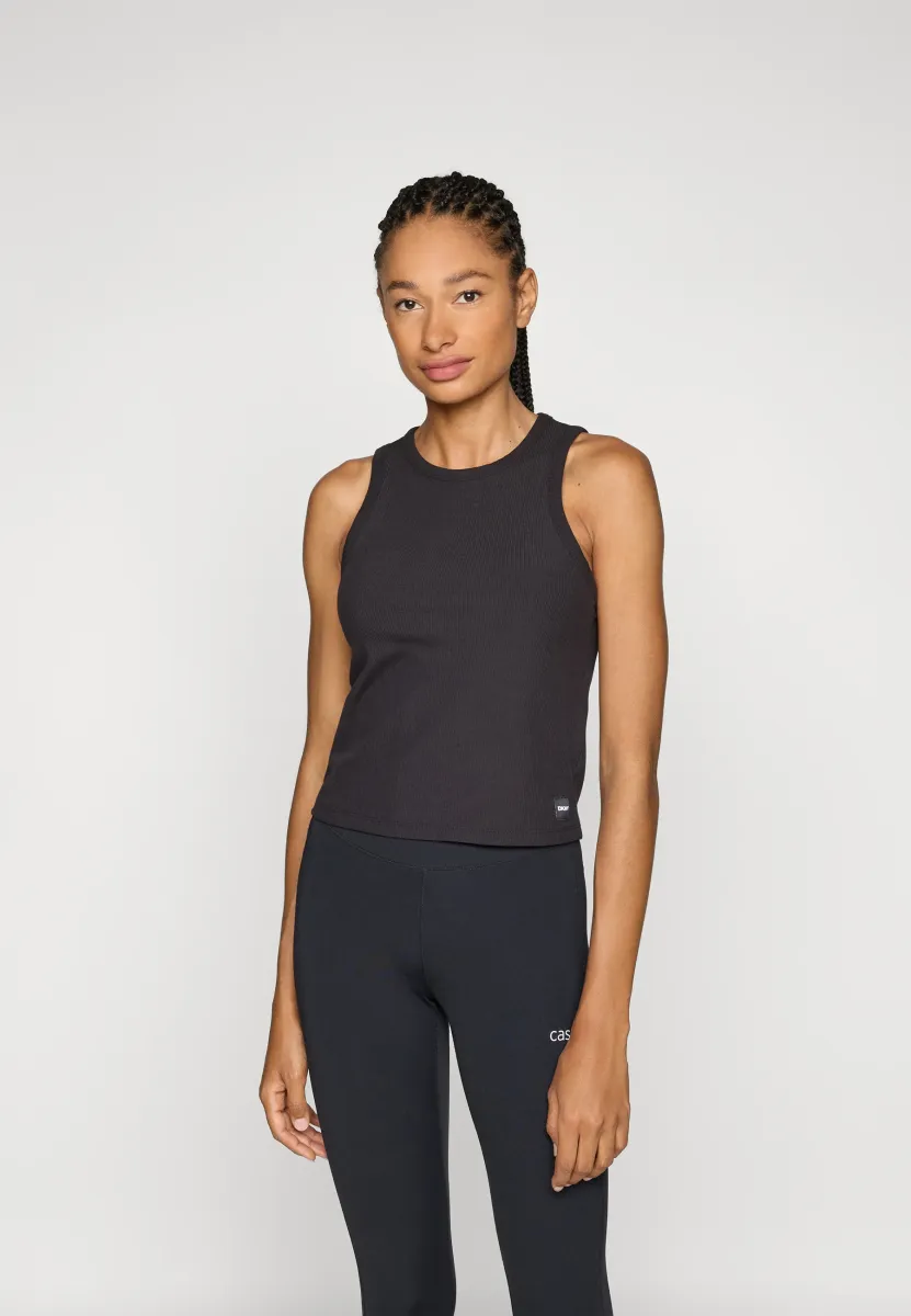 HIGH NECK MEET AND GREET TANK - Top - black
