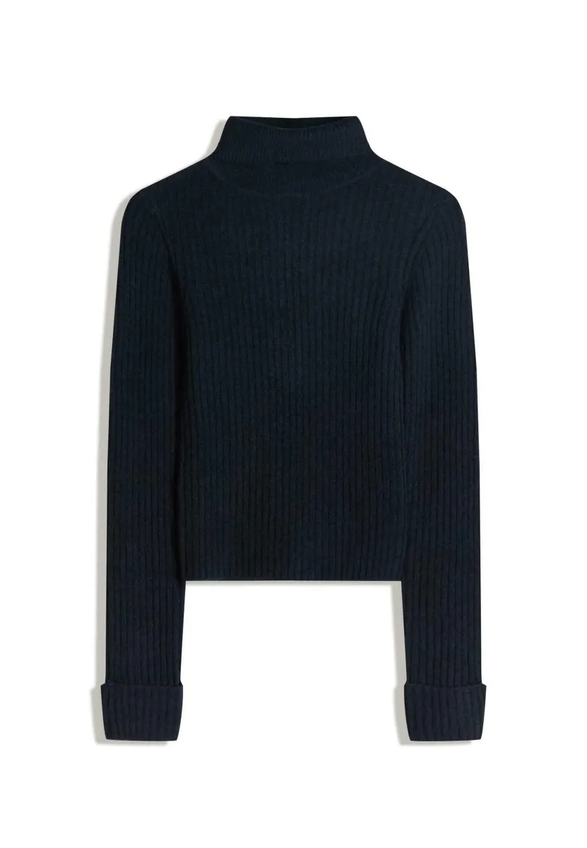 HIGH-NECK - Strickpullover - dark blue