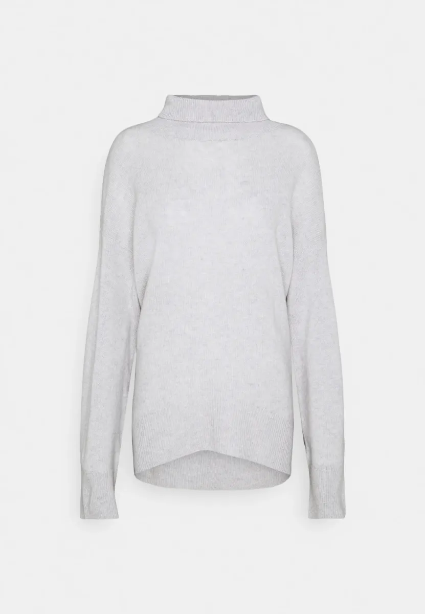 HIGH NECK  - Strickpullover - light grey