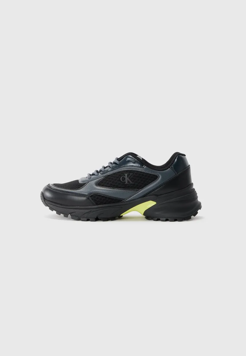 HIKE RUNNER - Sneaker low - black/coal/buttercup