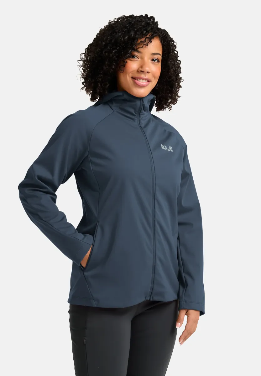 HIKE WITH ME HOODY - Softshelljacke - midnight sky