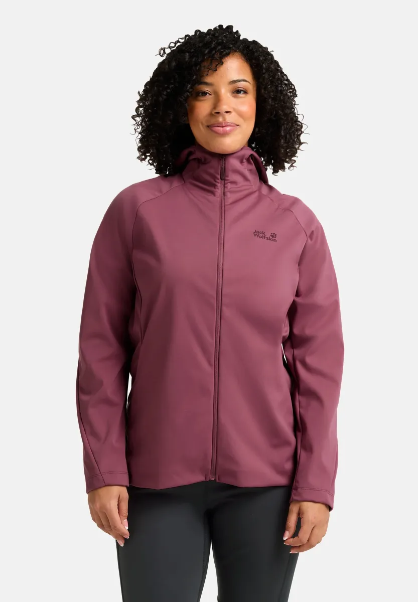 HIKE WITH ME HOODY - Softshelljacke - raisin