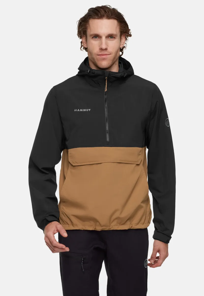 HIKING HOODED ANORAK - Windbreaker - claystone black
