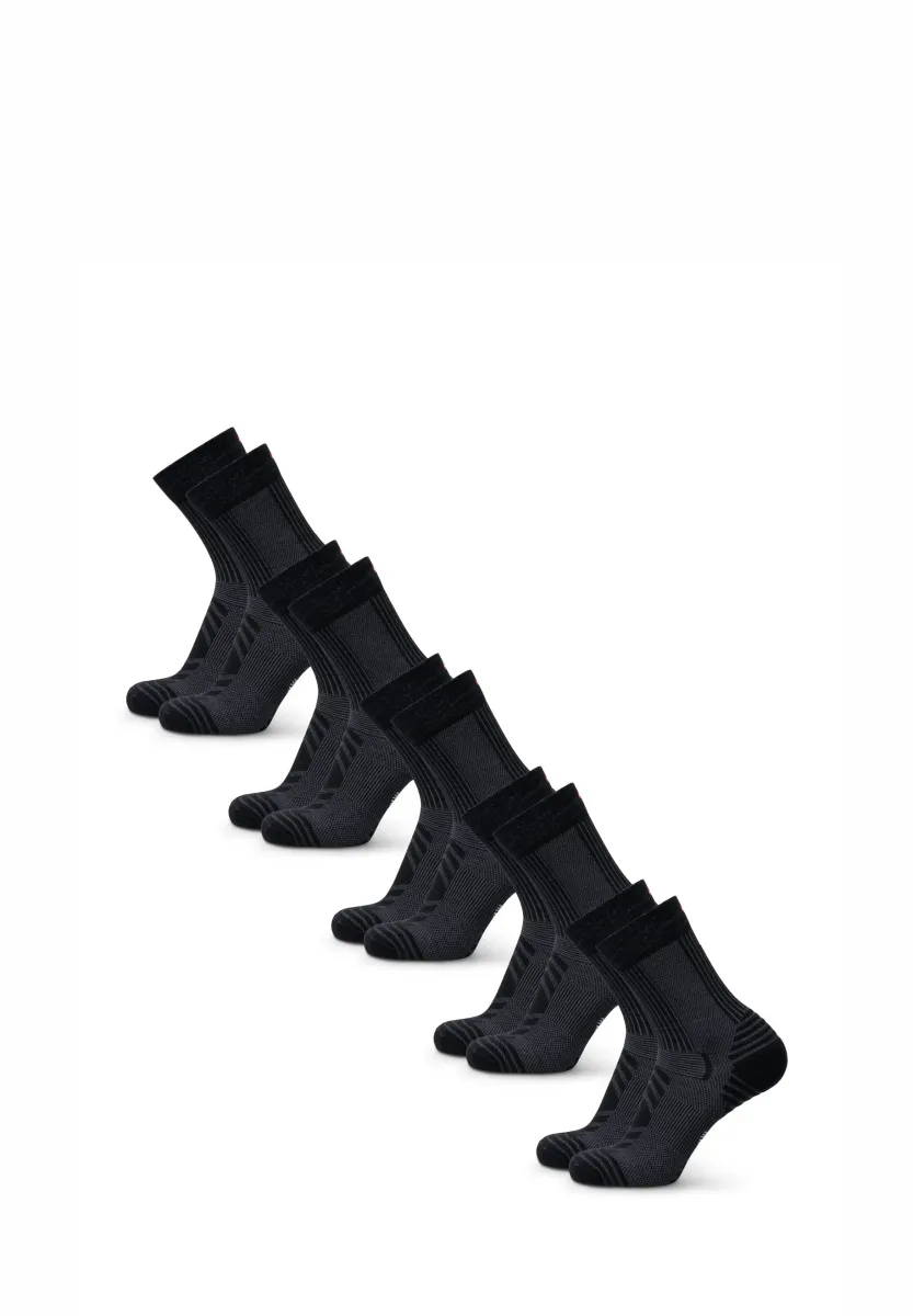 HIKING LIGHT 5-PACK - Sportsocken - black