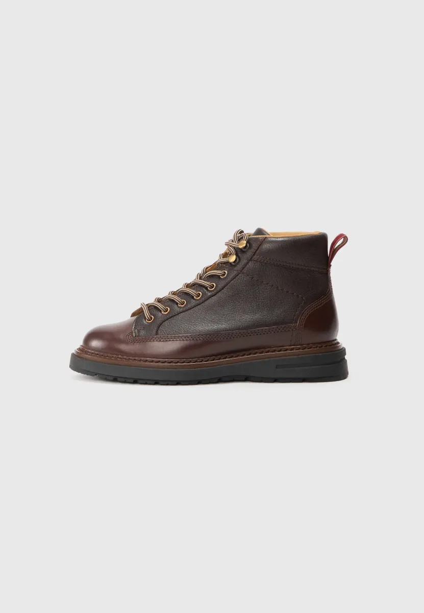 HILLPREP - Schnürstiefelette - dark brown