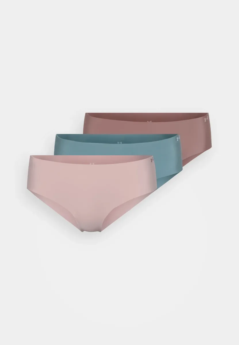 HIPSTER PURE NO SHOW SOLID 3 PACK - Slip - tourmaline pink/maroon mist/jasper blue