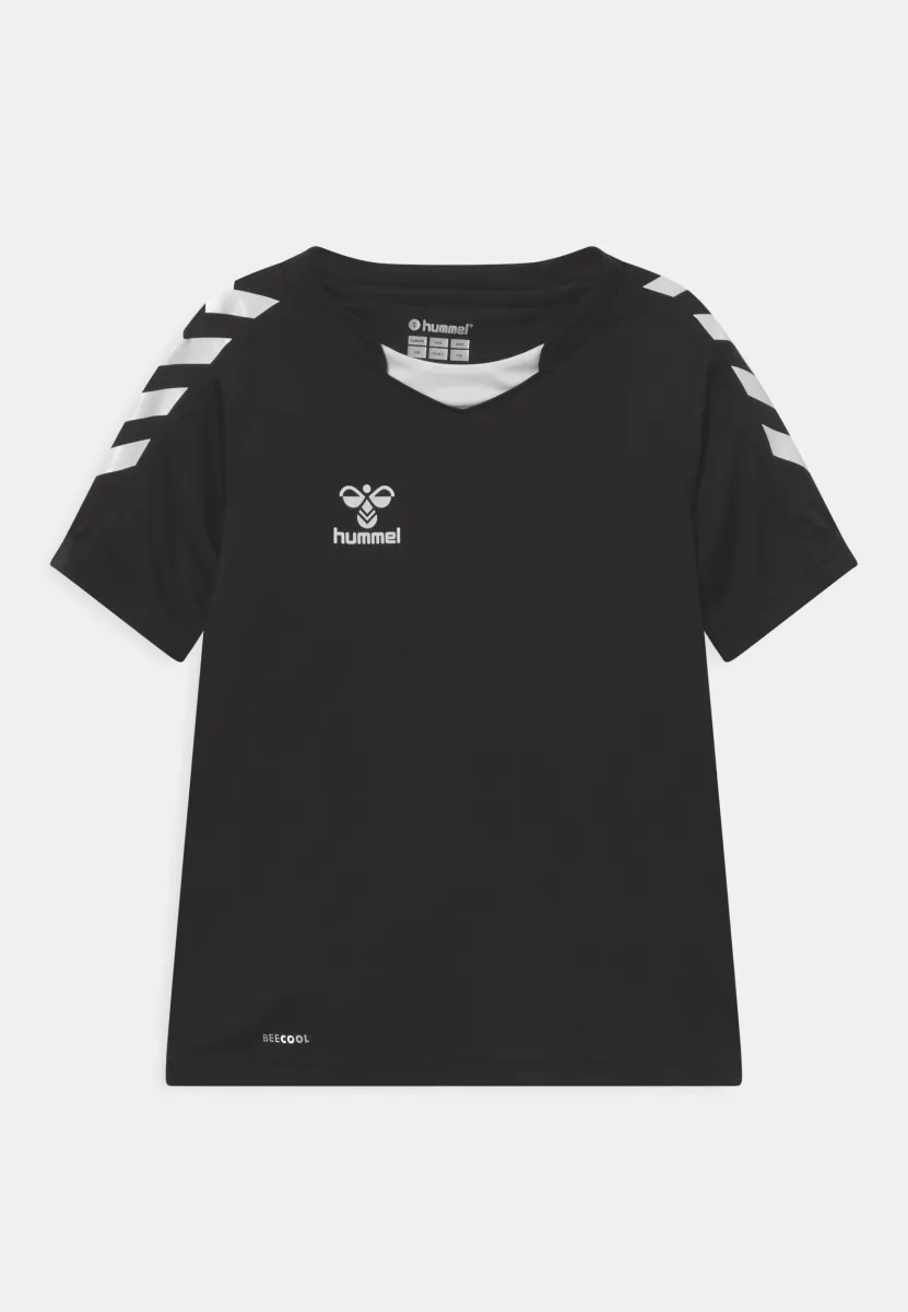 HMLCORE XK POLY S/S KIDS - Sport T-Shirt - black