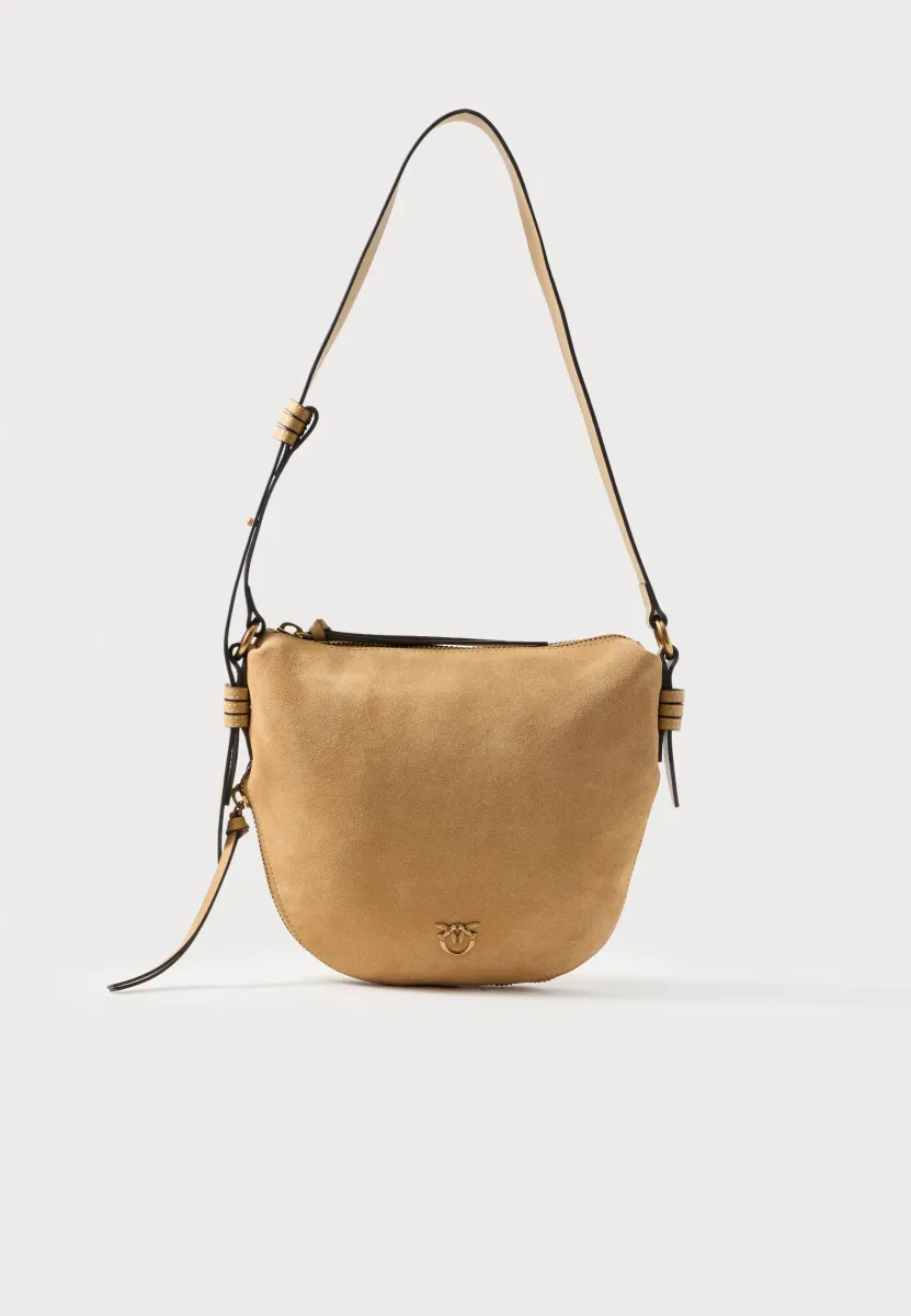 HOBO ZIP AROUND MINI - Umhängetasche - torroncino/antique gold-coloured