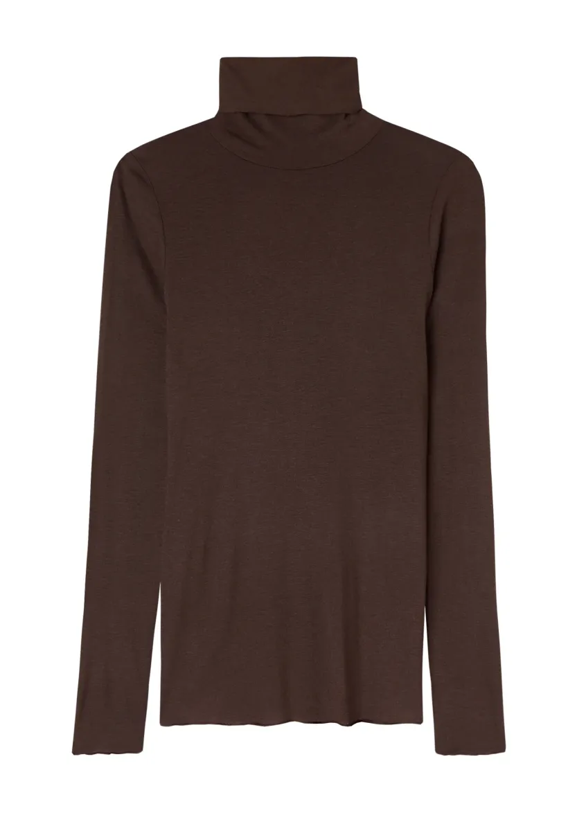 HOCHGESCHLOSSENES -ULTRALIGHT - Langarmshirt - braun brown