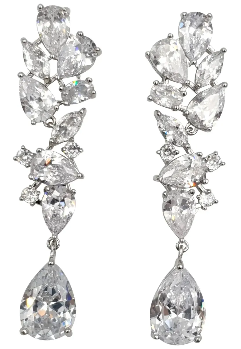 HOCHZEIT PARTY - Ohrringe - silberfarben/weiß