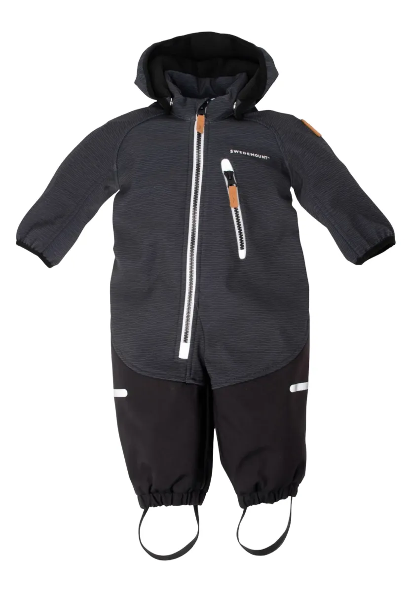 HOLMENKOLLEN SOFTSHELL OVERALL INFANT - Regenanzug - charcoal melange