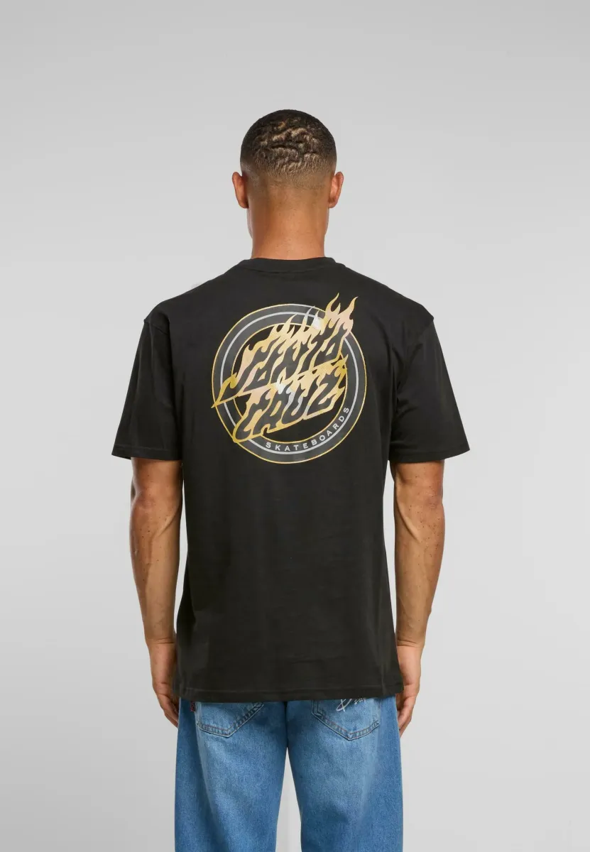 HOLO FLAMED DOT  - T-Shirt print - black