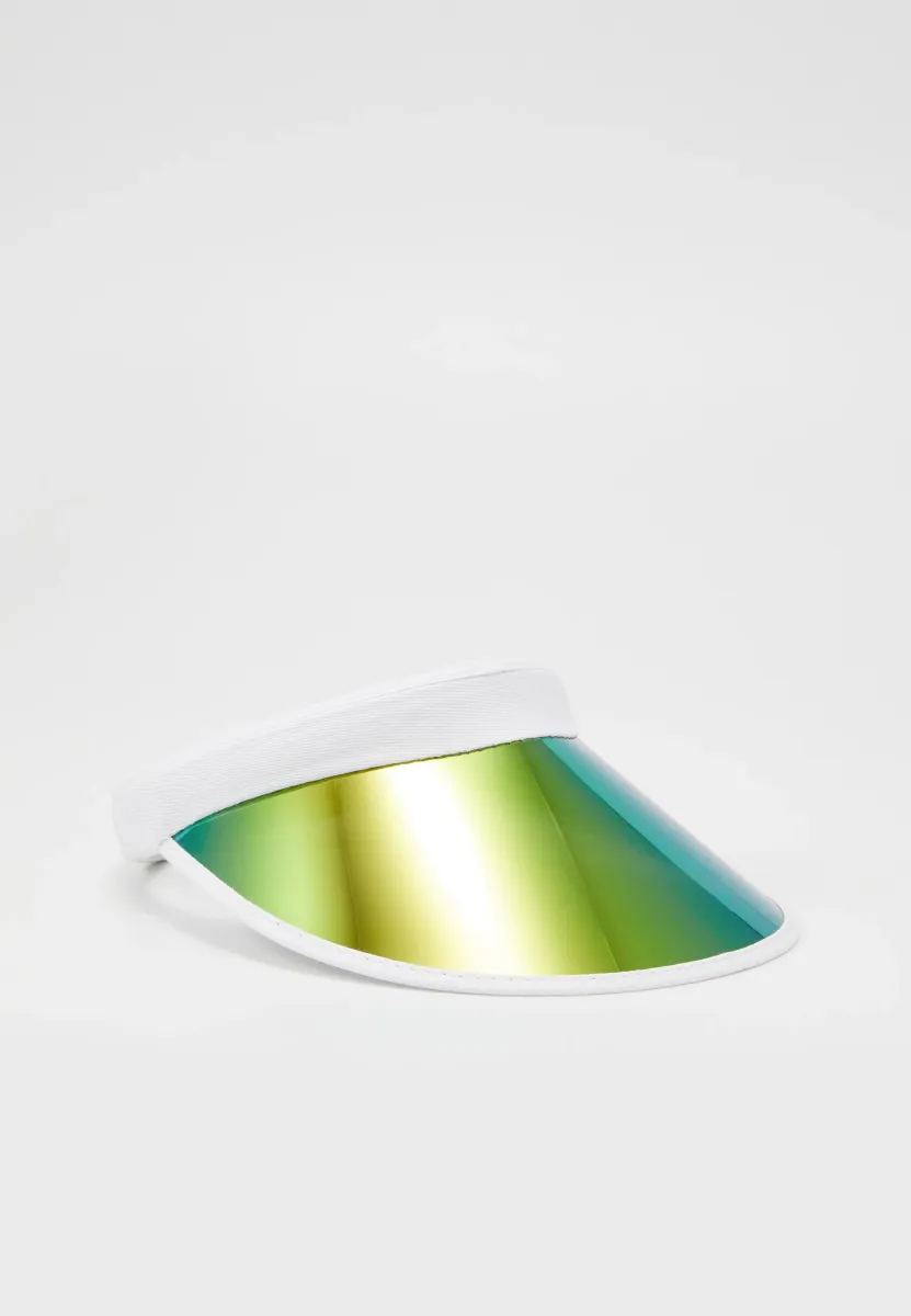 HOLOGRAPHIC VISOR - Cap - white/multicolor