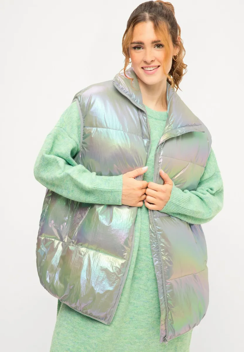 HOLOGRAPHIC - Weste - silver melange