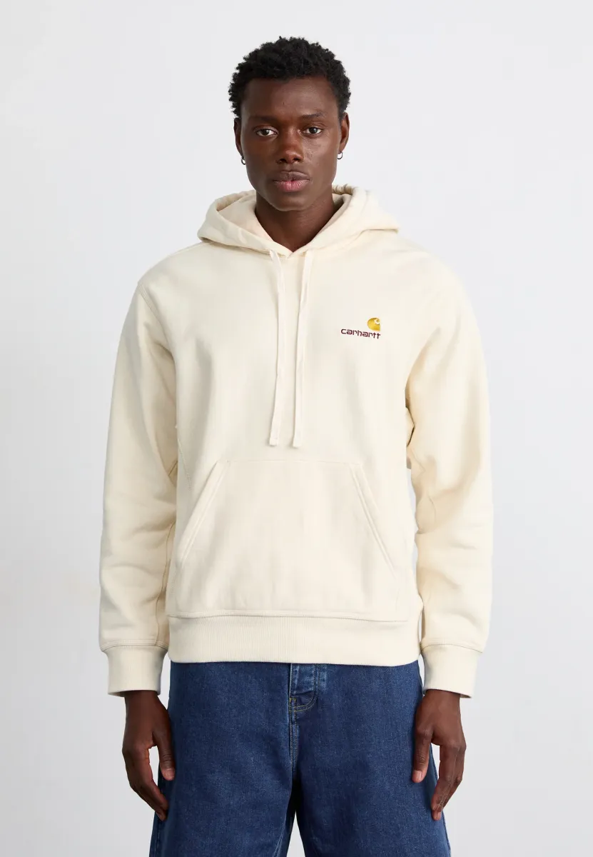 HOODED AMERICAN SCRIPT  - Kapuzenpullover - natural