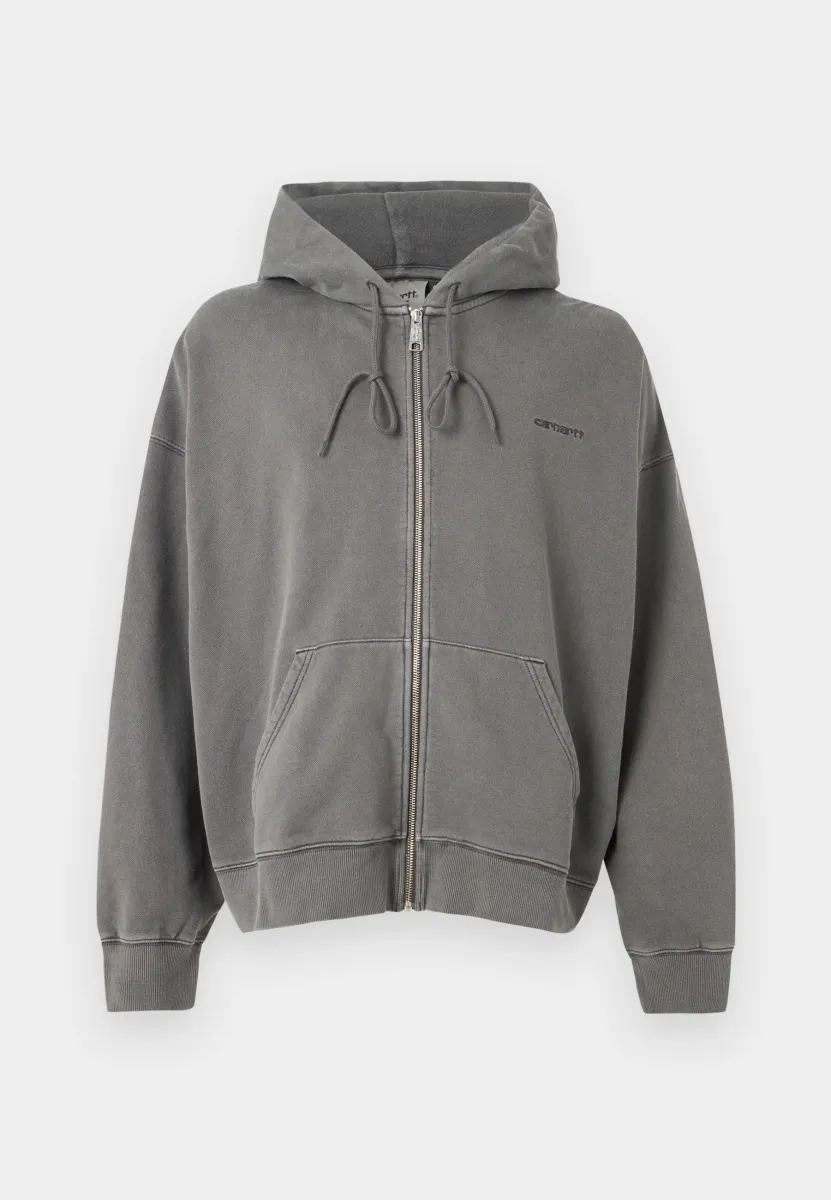 HOODED BENTON - Sweatjacke - graphite