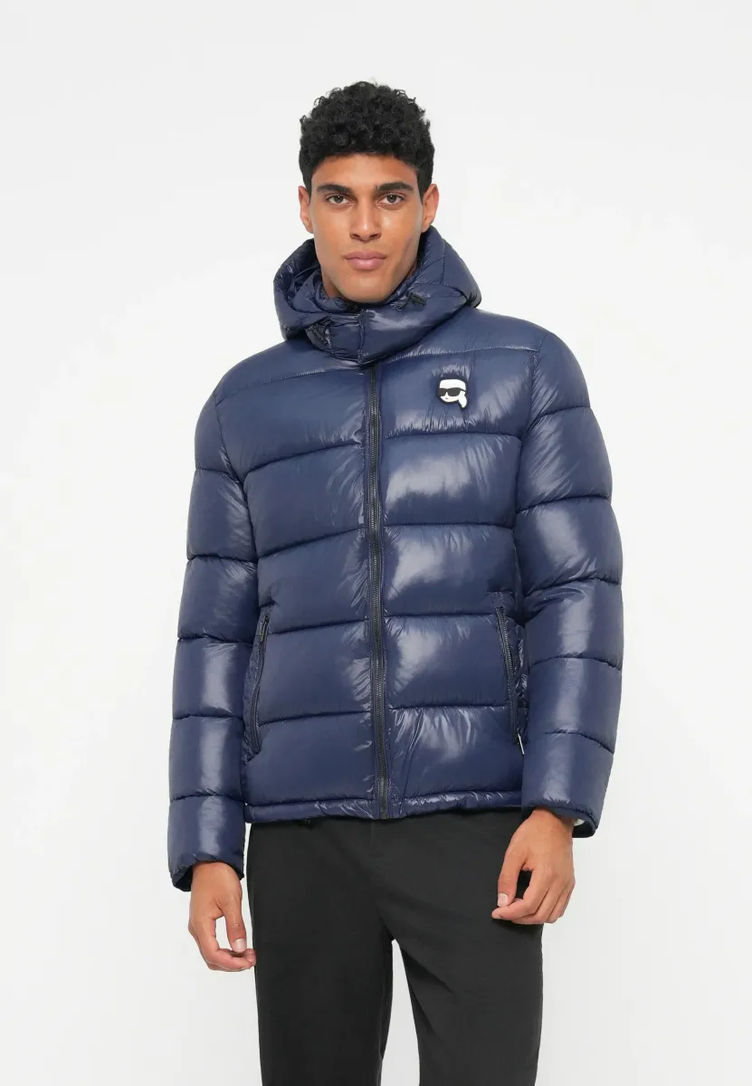 HOODED BLOUSON - Winterjacke - midnight blue