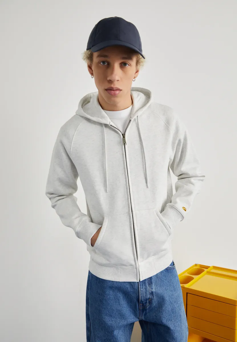 HOODED CHASE JACKET - Kapuzenpullover - ash heather
