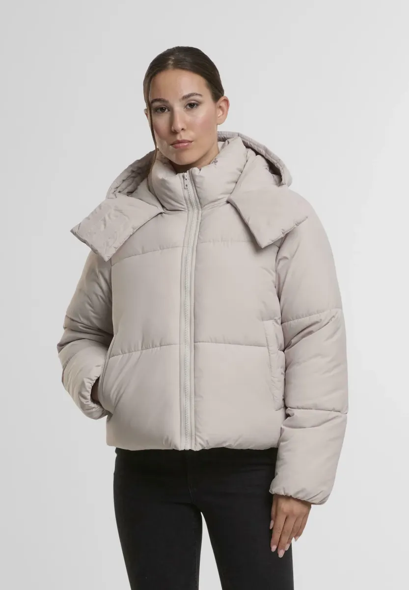 HOODED COLLAR PUFFER - Winterjacke - cloud