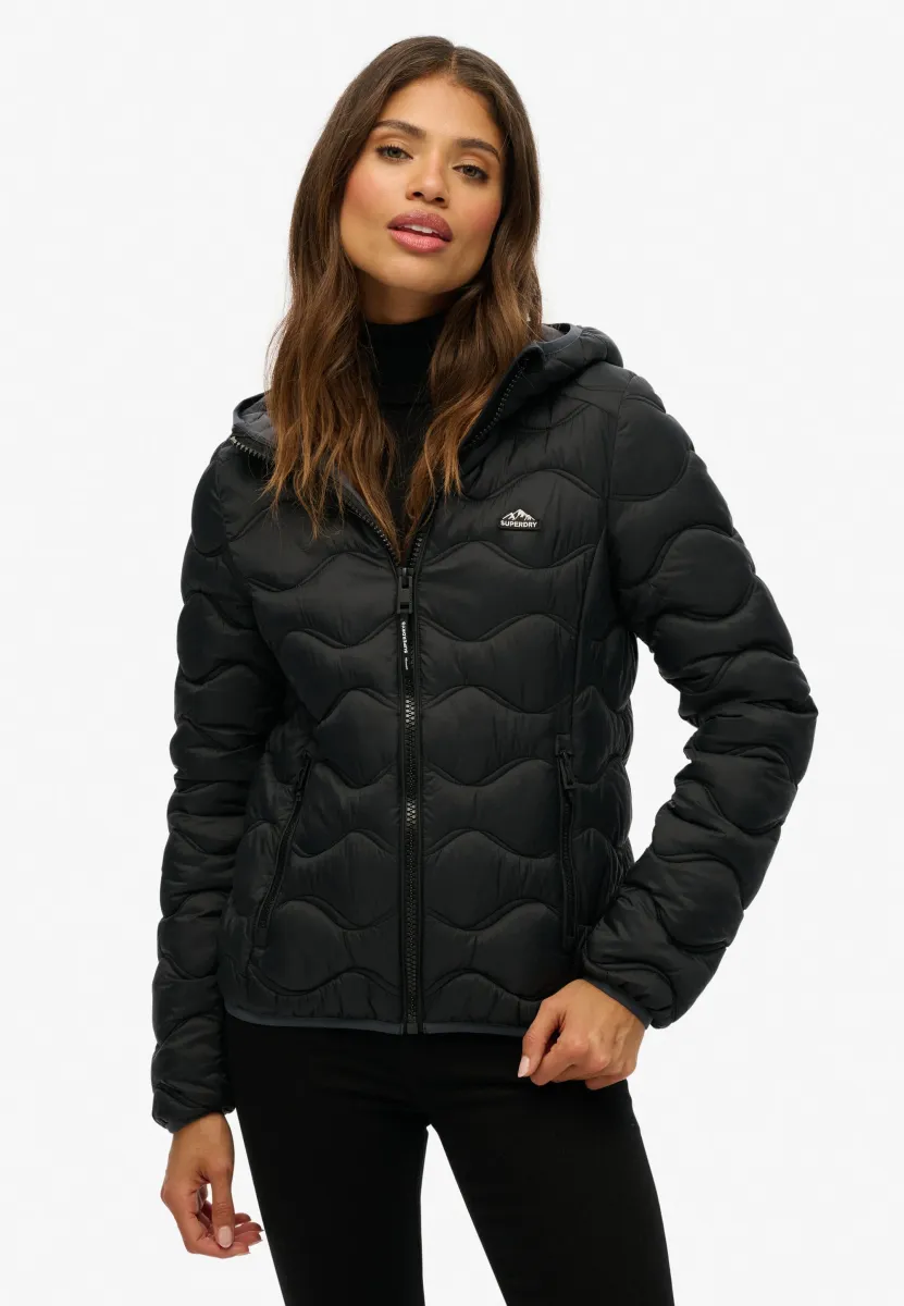 HOODED FUJI LITE WAVE PADDED - Winterjacke - black