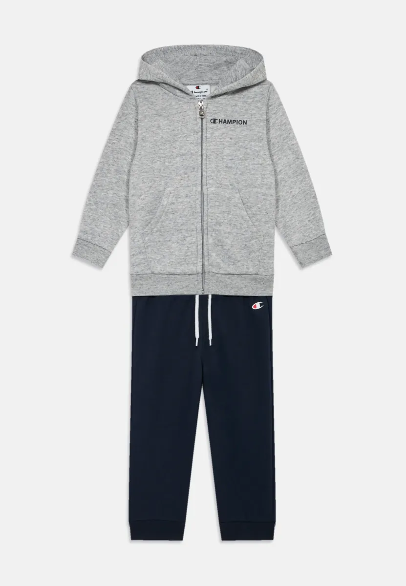 HOODED FULL ZIP SUIT UNISEX SET - Trainingsanzug - grey
