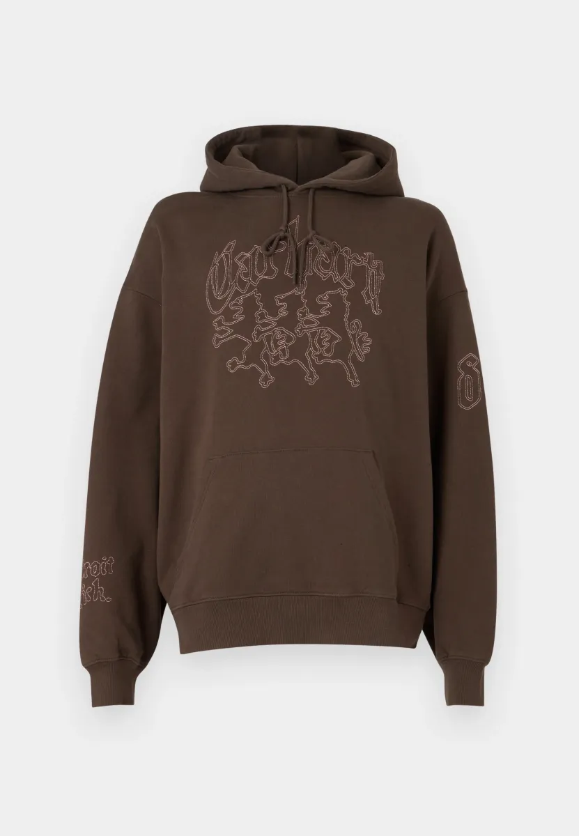 HOODED HACKWORK - Sweatshirt - vitola/glassy pink