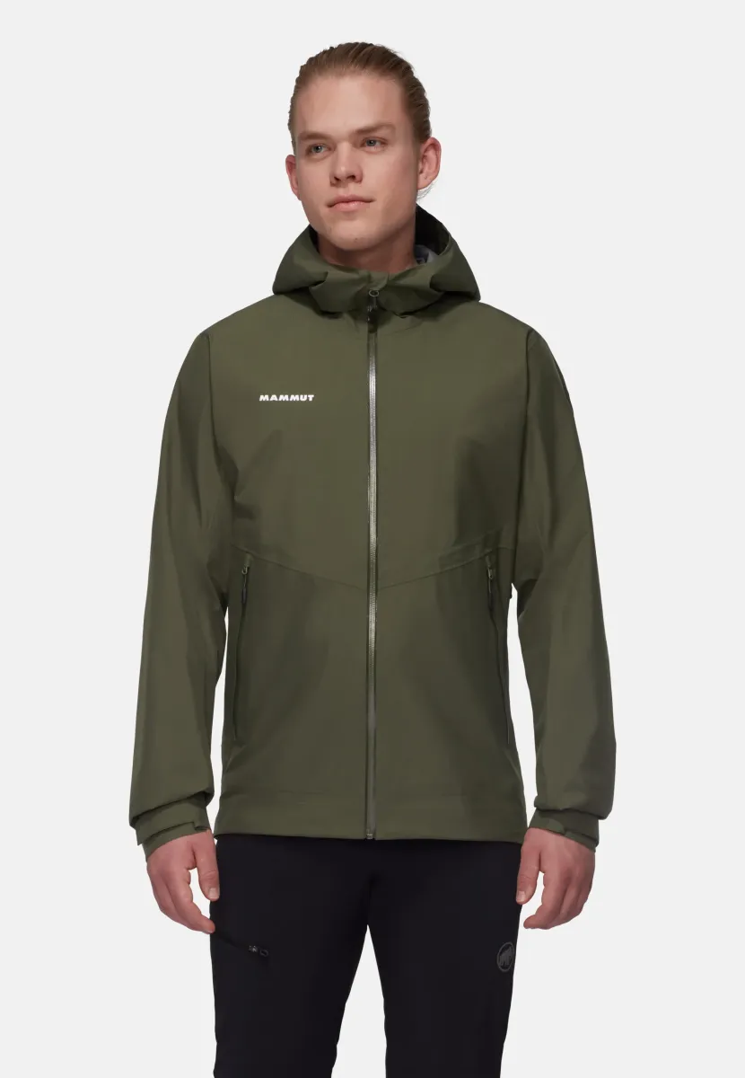 HOODED  - Hardshelljacke - dark marsh