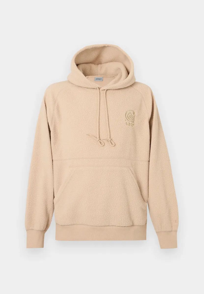 HOODED HELIX - Fleecepullover - fleur de sel/wall