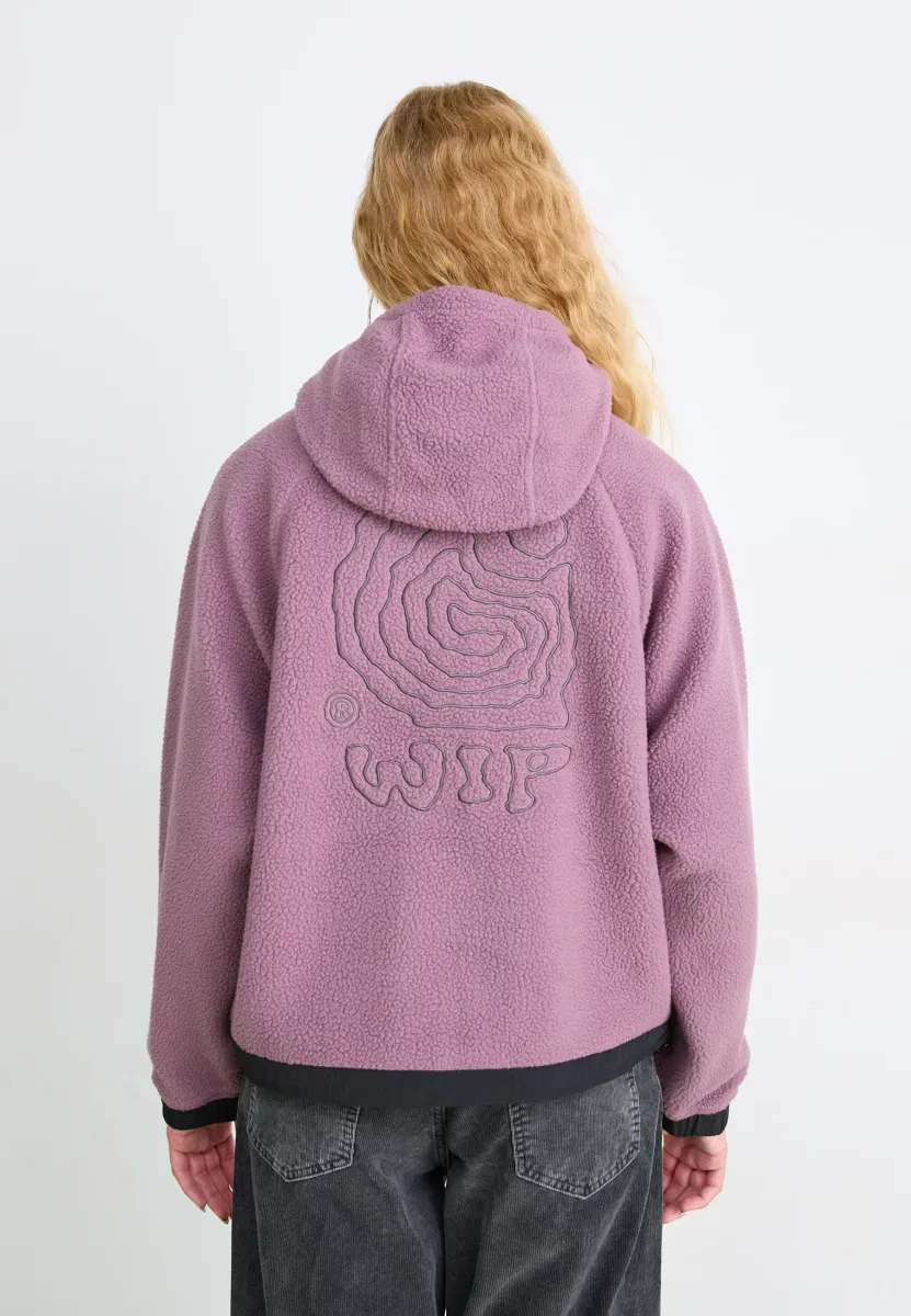 HOODED HELIX JACKET - Fleecejacke - phlox / porphyry