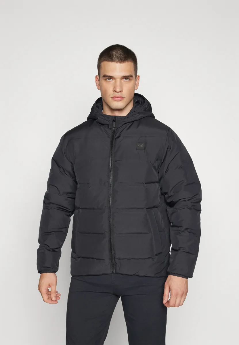 HOODED JACKET - Daunenjacke - black