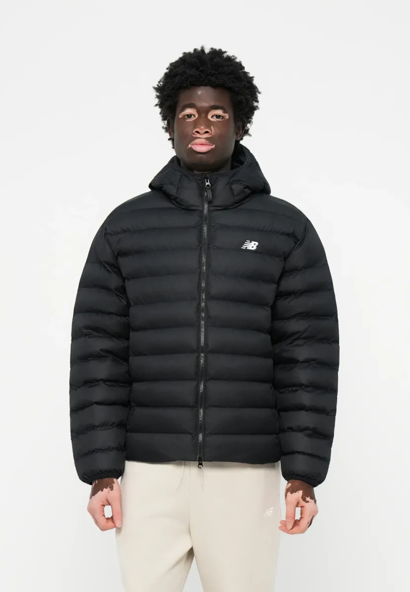 HOODED PUFFER JACKET - Winterjacke - black