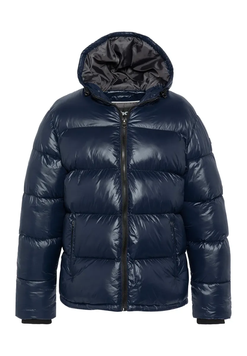 HOODED PUFFER - Winterjacke - marine