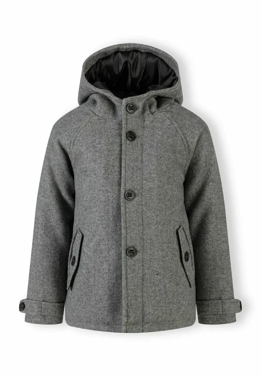 HOODED REGULAR FIT - Wintermantel - dark grey