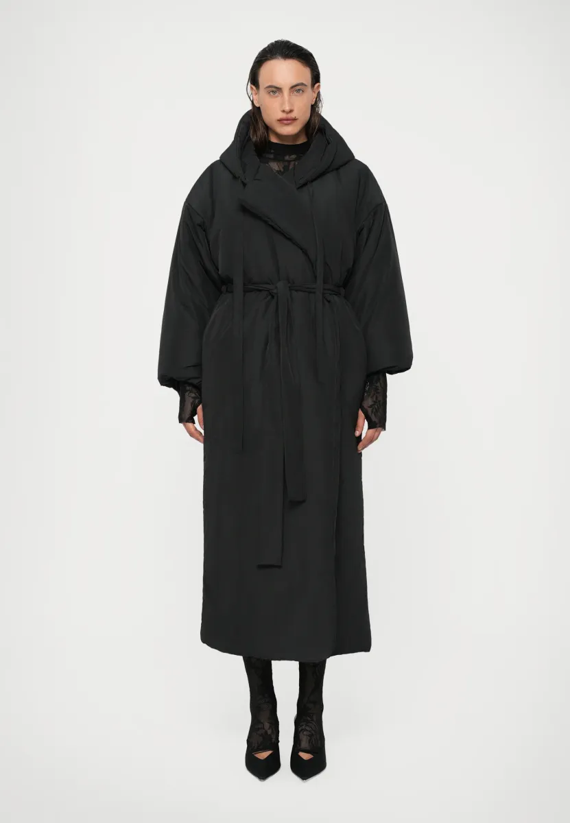 HOODED SLEEPING BAG COAT LONG - Wintermantel - black