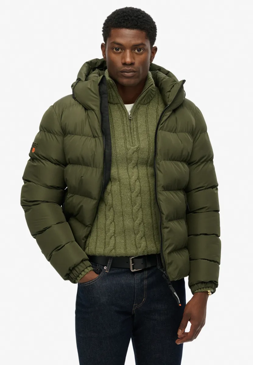 HOODED SPORTS PUFFER  - Winterjacke - army khaki army khaki