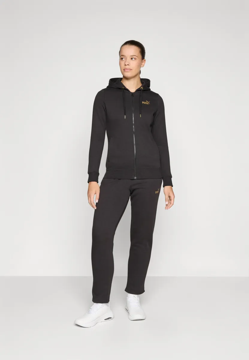 HOODED SUIT SET - Trainingsanzug - black