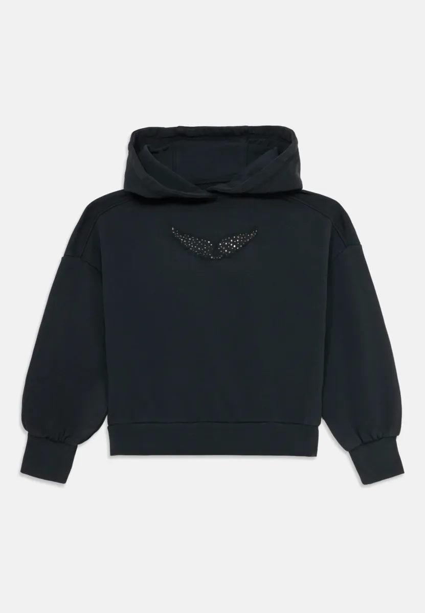 HOODED - Sweatshirt - black