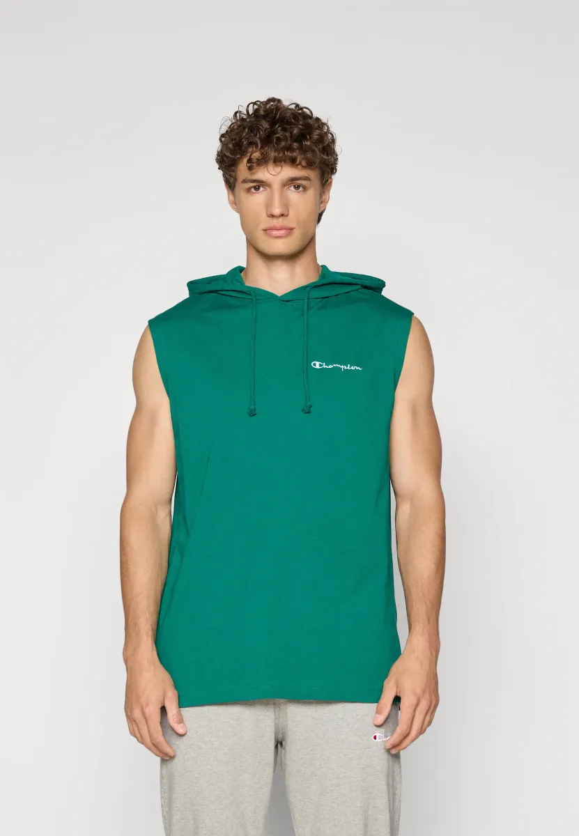 HOODED TEE - T-Shirt print - dark green