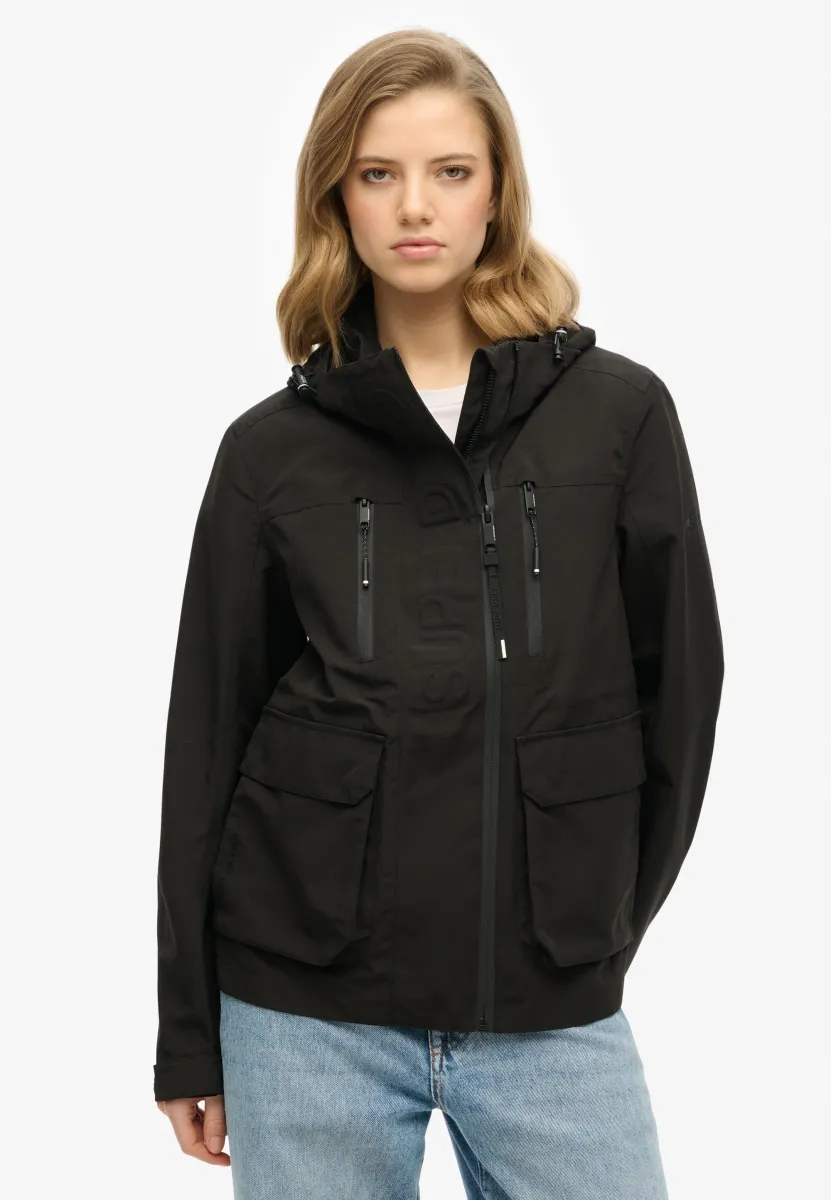 HOODED ULTIMATE TECH - Übergangsjacke - black