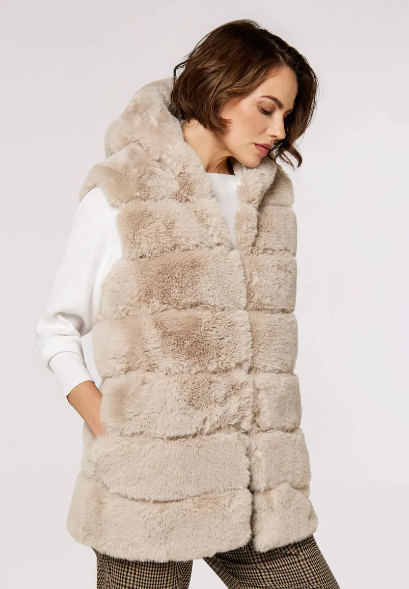 HOODED - Weste - stone