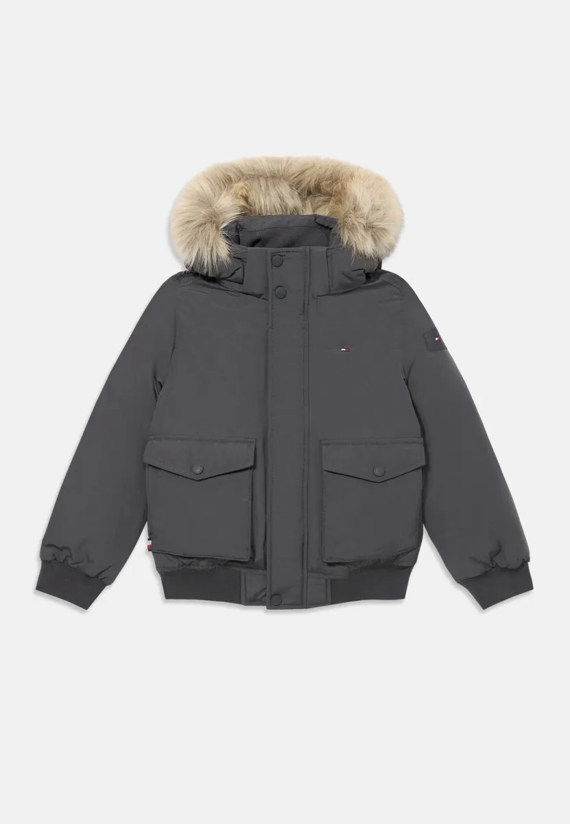 HOODED  - Winterjacke - mottled black