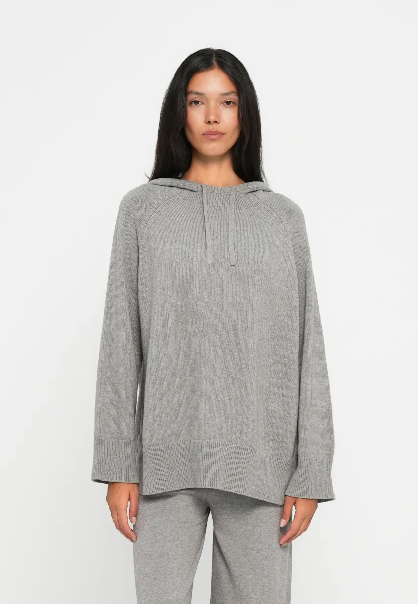 HOODIE KIANA - Strickpullover - grey